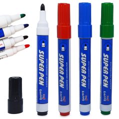 4 színű marker szett (fekete, kék, zöld és piros)