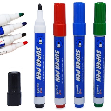 4 színű marker szett (fekete, kék, zöld és piros)