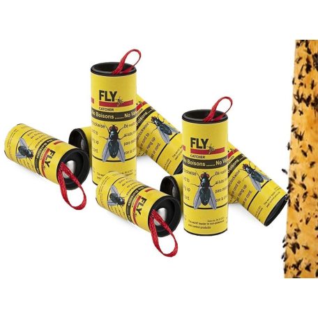 4 db ragacsos rovarfogó tekercs (légypapír)