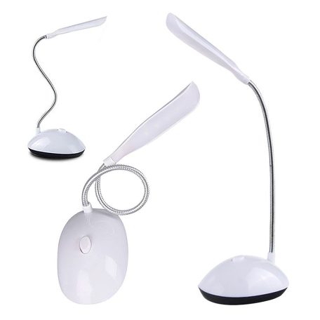 4 LED-es hordozható asztali lámpa fehér színben