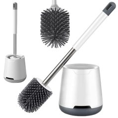 Szilikon WC kefe tartóval