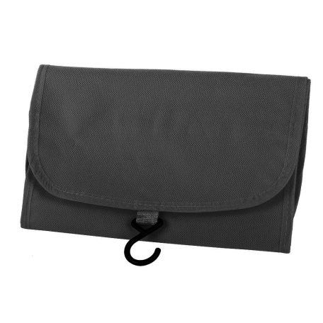 Felakasztható és kinyitható rendszerező tartó kozmetikumoknak - 64 cm x 26cm - fekete színben