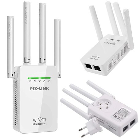 Erős WiFi erősítő - 300 Mbps fehér színben