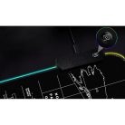 LED-es háttérvilágítású nagyméretű egérpad 80 x 30 cm - térkép mintával