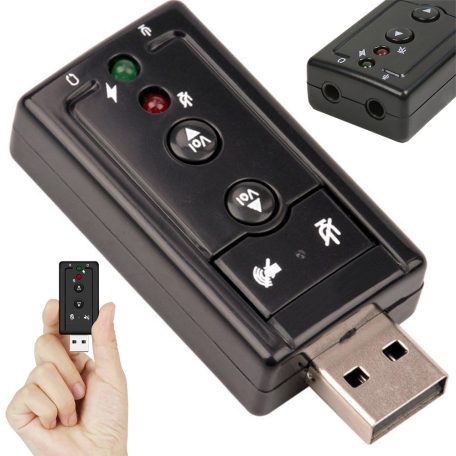 7.1 csatornás, USB-s hangkártya