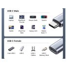 2 méteres USB C hosszabbító kábel