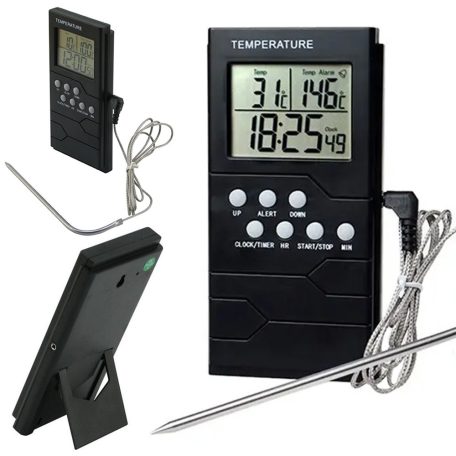 Konyhai hőmérő LCD kijelzővel