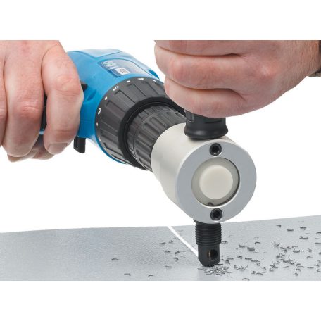 Fúróra szerelhető lemezvágó fej