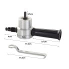 Fúróra szerelhető lemezvágó fej