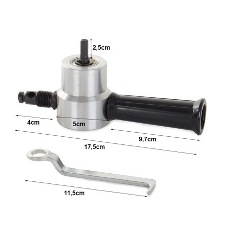 Fúróra szerelhető lemezvágó fej