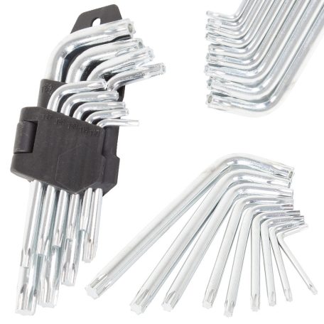 9 darabos torxkulcs készlet - 1,5-10 mm