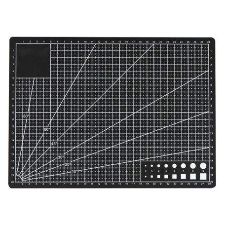 Alátét precíz vágásokhoz, modellezéshez, szereléshez fekete színben