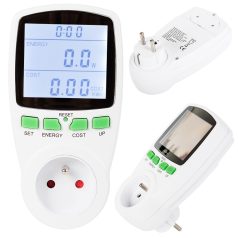 Digitális fogyasztásmérő LCD kijelzővel (wattmérő)