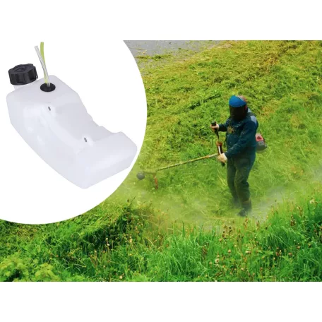 Üzemanyag tartály szűrővel ellátott tömlővel benzines fűkaszához - 1,2 liter