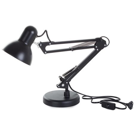 Állítható asztali lámpa fekete színben kapcsolóval - 40W