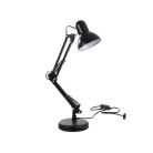 Állítható asztali lámpa fekete színben kapcsolóval - 40W