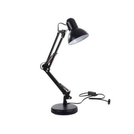 Állítható asztali lámpa fekete színben kapcsolóval - 40W