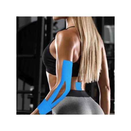 Kineziológiai tapasz izmok rögzítésére fekete színben - 5 méteres