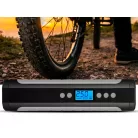 Akkumulátoros autós, motoros és kerékpáros pumpa LCD kijelzővel - 10 bar