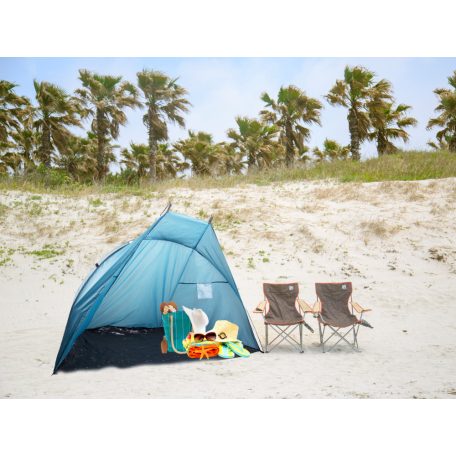 Strandsátor kék színben - 200 cm x 100  cm x 110 cm