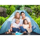 Strandsátor kék színben - 200 cm x 100  cm x 110 cm