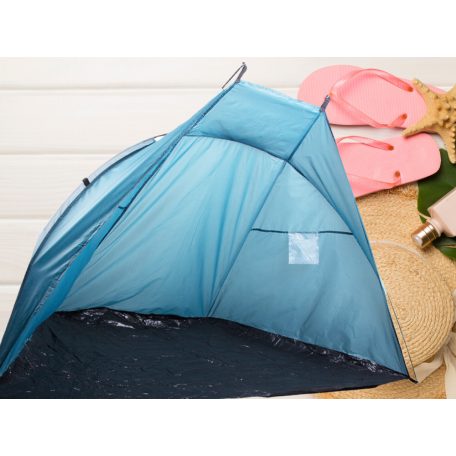 Strandsátor kék színben - 200 cm x 100  cm x 110 cm