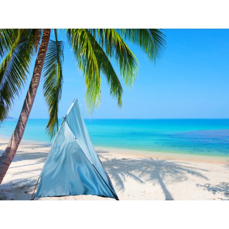 Strandsátor kék színben - 200 cm x 100  cm x 110 cm