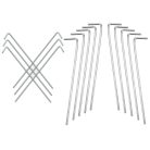 10 darabos rögzítőelem készlet sátrakhoz