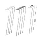 10 darabos rögzítőelem készlet sátrakhoz