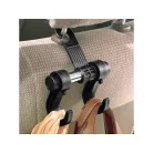 Autós fejtámlára szerelhető dupla táska- vagy szatyortartó