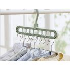 Multifunkciós ruharendező fogas zöld színben - 2 db