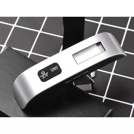 Elektronikus poggyászmérleg LCD kijelzővel - 50 kg