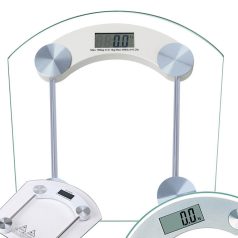   Digitális személymérleg LCD kijelzővel edzett üveg felülettel - 180 kg-ig használható