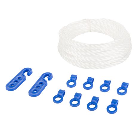 Ruhaszárító kötél 8 db akasztóval