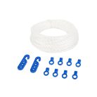 Ruhaszárító kötél 8 db akasztóval