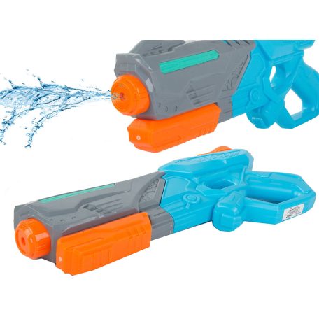 Nagy vízipisztoly kék-szürke-narancssárga színben - 38 cm x 16 cm x 6 cm