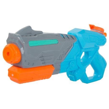 Nagy vízipisztoly kék-szürke-narancssárga színben - 38 cm x 16 cm x 6 cm