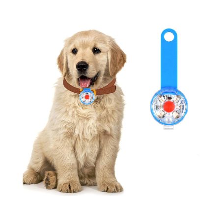 Nyakörvre szerelhető világítás kisállatoknak