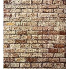 Europe brick 3D fali panel (70x77cm) - öntapadós