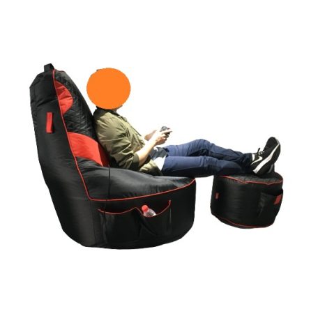 Gamer Orange XXL babzsákfotel + Ajándék Puff