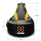 Gamer Green XXL babzsákfotel + Ajándék Puff