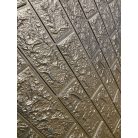 Ezüst téglás 3D fali panel (70x77cm) - öntapadós