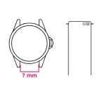 22mm-es prémium ezüst fém okosóra szíj (Italy Design)