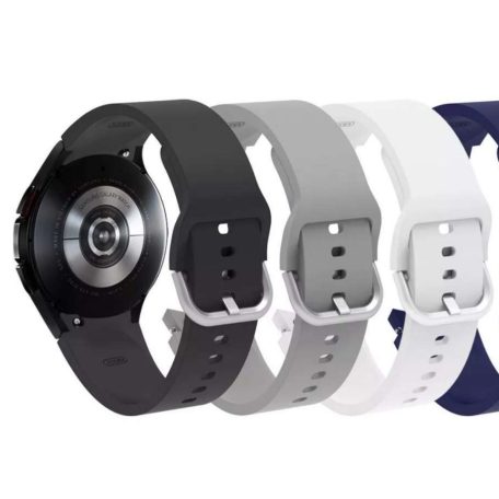 20mm-es EasyRog fekete szilikon okosóra szíj