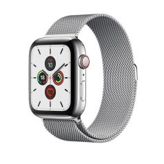   Milánó Ezüst Fém Óraszíj Apple Watch 38/40/41 - mágneses