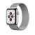 Milánó Ezüst Fém Óraszíj Apple Watch 38/40/41 - mágneses