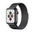 Milánó Fekete Fém Óraszíj Apple Watch 38/40/41 - mágneses