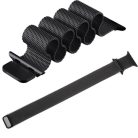 Milánó Fekete Fém Óraszíj Apple Watch 38/40/41 - mágneses