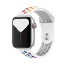 Sports Wear White-Rainbow Szilikon Óraszíj Apple Watch 38/40/41