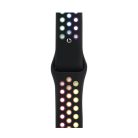 Sports Wear Black-Rainbow Szilikon Óraszíj Apple Watch 38/40/41